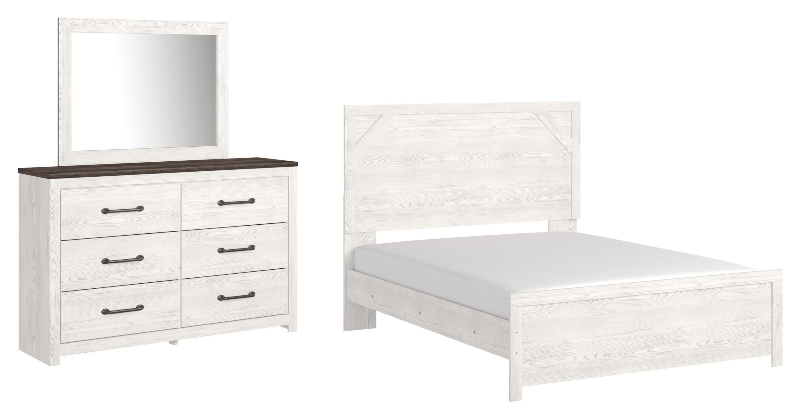Gerridan Queen Panel Bed, Dresser and Mirror