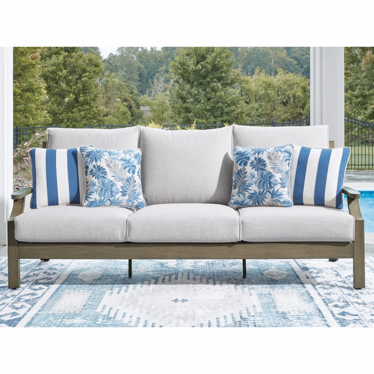 Rainier Ranch Outdoor Sofa with Cushion - Image 3