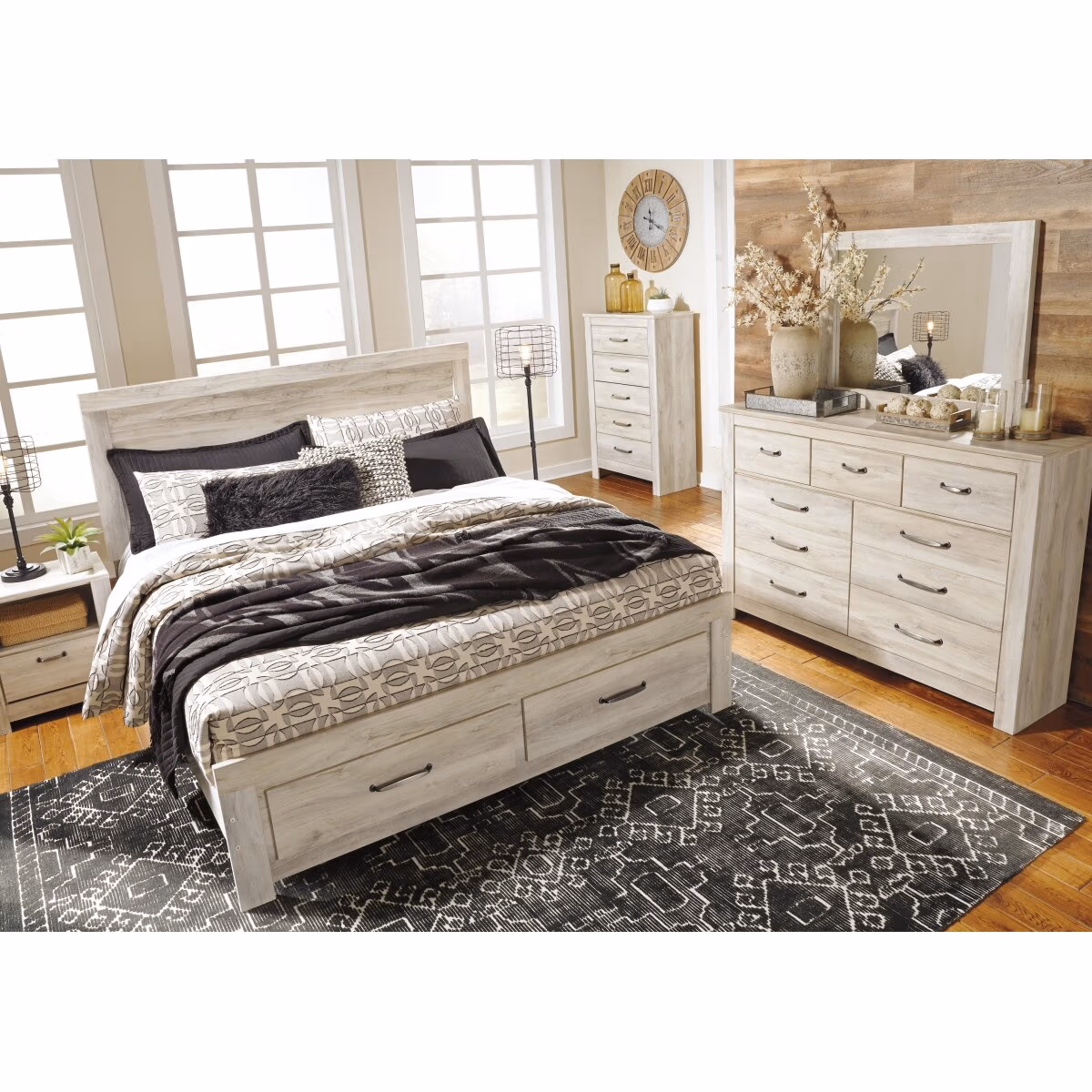 Bellaby King Platform Bed with 2 Storage Drawers - Image 8